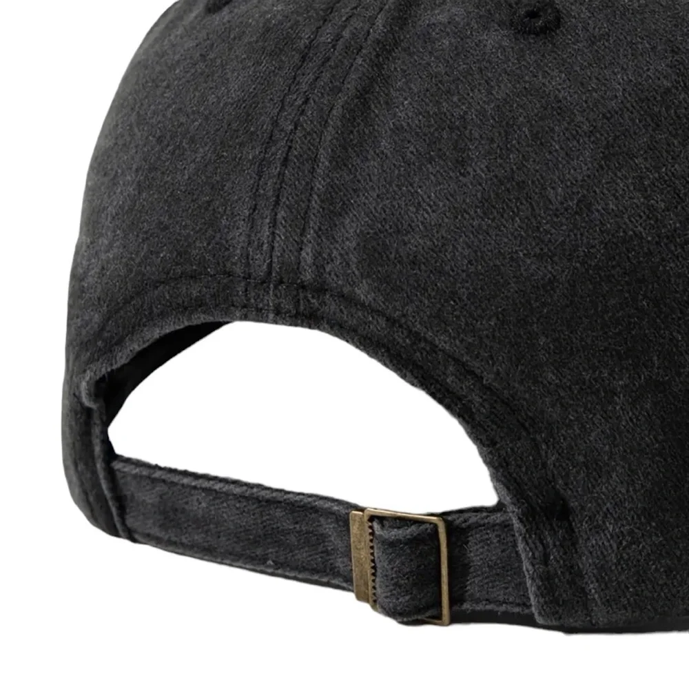 🆕 Distressed Vintage Washed Baseball Cap Bigfoot With UFO 🛸👽👣 - Picture 6 of 13